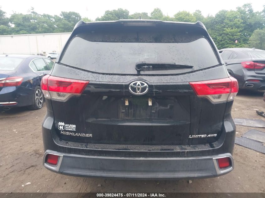 2018 Toyota Highlander Limited VIN: 5TDDZRFH3JS815719 Lot: 39824475