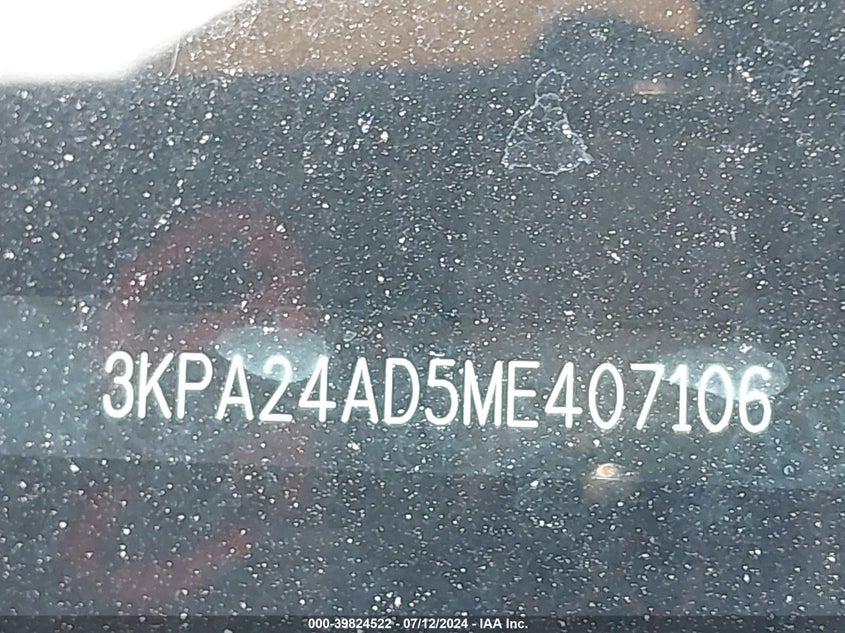 VIN 3KPA24AD5ME407106 2021 KIA RIO S