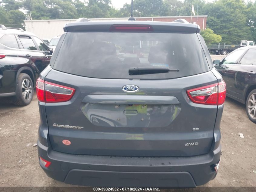 2022 Ford Ecosport Se VIN: MAJ6S3GL3NC468340 Lot: 39824532