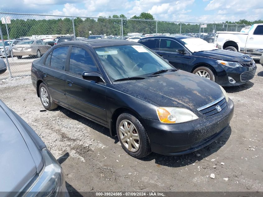 2003 Honda Civic Ex VIN: 2HGES26793H616250 Lot: 39824565