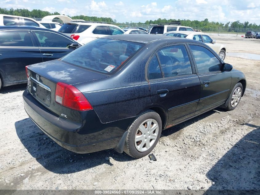 2003 Honda Civic Ex VIN: 2HGES26793H616250 Lot: 39824565