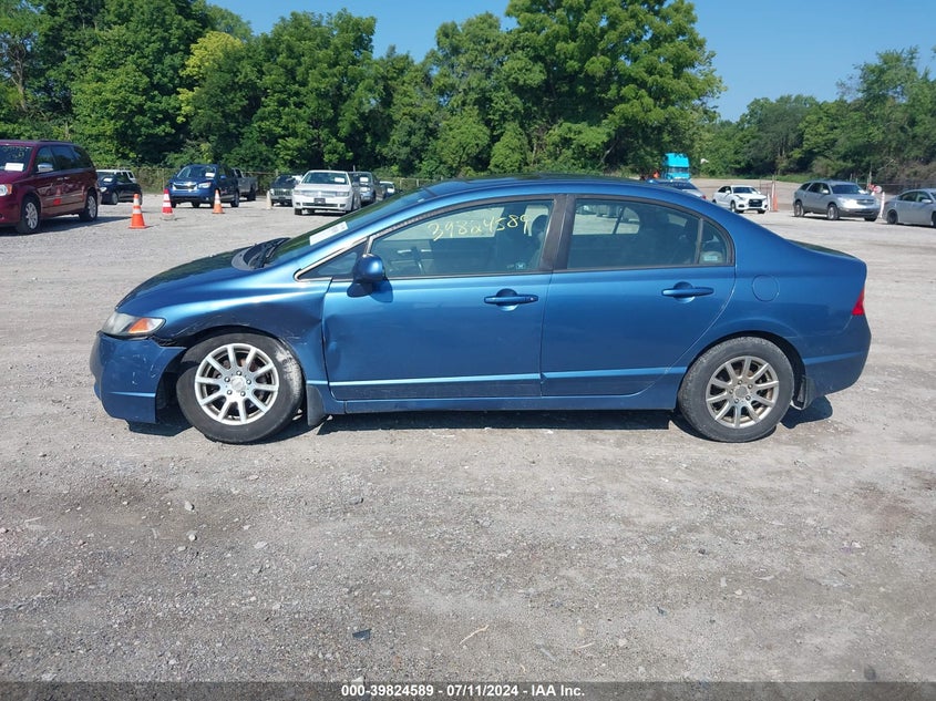 2009 Honda Civic Ex-L VIN: 19XFA16999E001056 Lot: 39824589