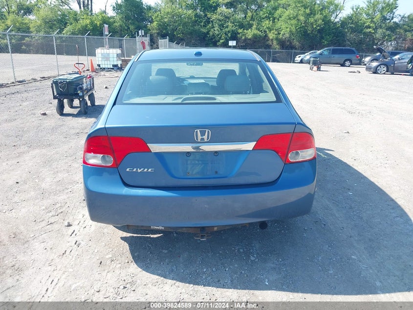 2009 Honda Civic Ex-L VIN: 19XFA16999E001056 Lot: 39824589