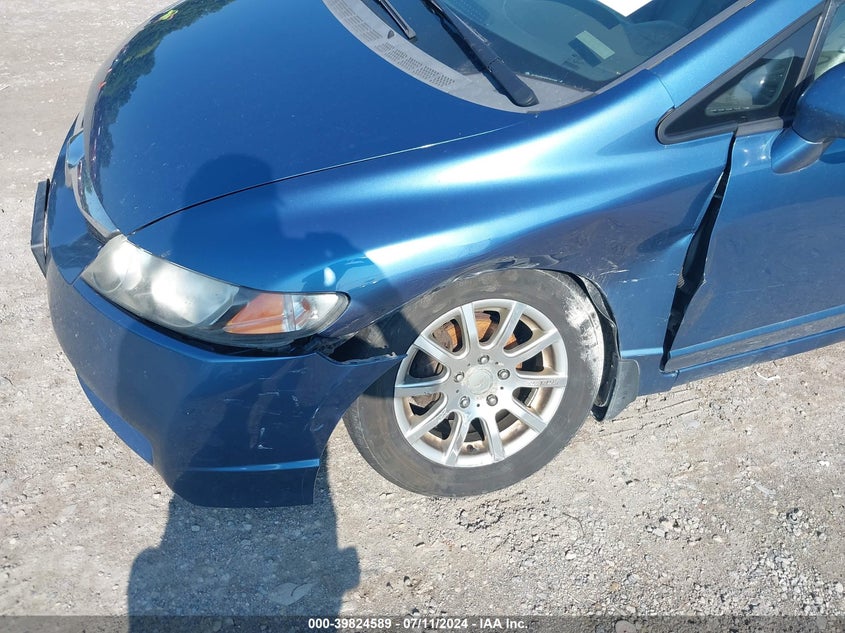 2009 Honda Civic Ex-L VIN: 19XFA16999E001056 Lot: 39824589