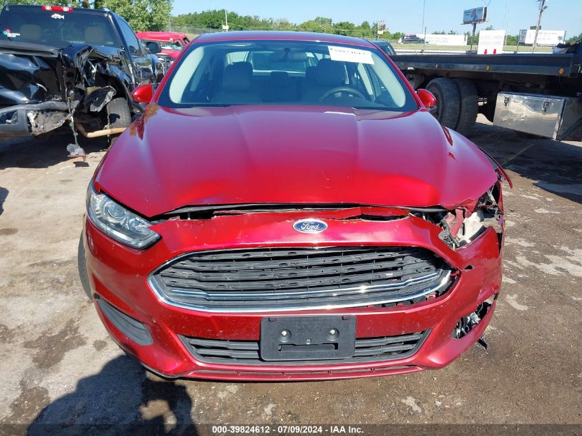 2013 Ford Fusion S VIN: 3FA6P0G73DR156392 Lot: 39824612