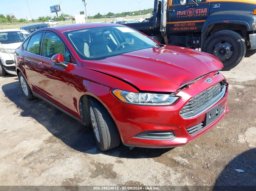 2013 Ford Fusion S VIN: 3FA6P0G73DR156392 Lot: 39824612