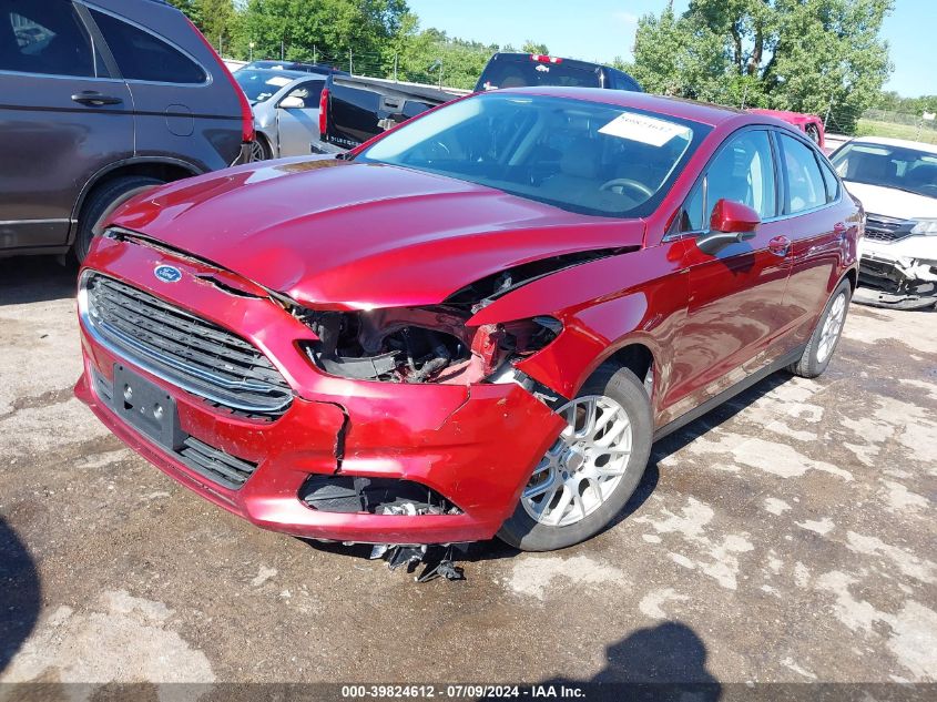 2013 Ford Fusion S VIN: 3FA6P0G73DR156392 Lot: 39824612