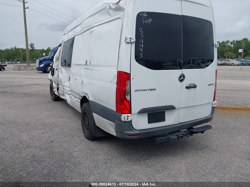 2020 Mercedes-Benz Sprinter 2500 High Roof V6 VIN: W1W4ECHY3LP254445 Lot: 39824613