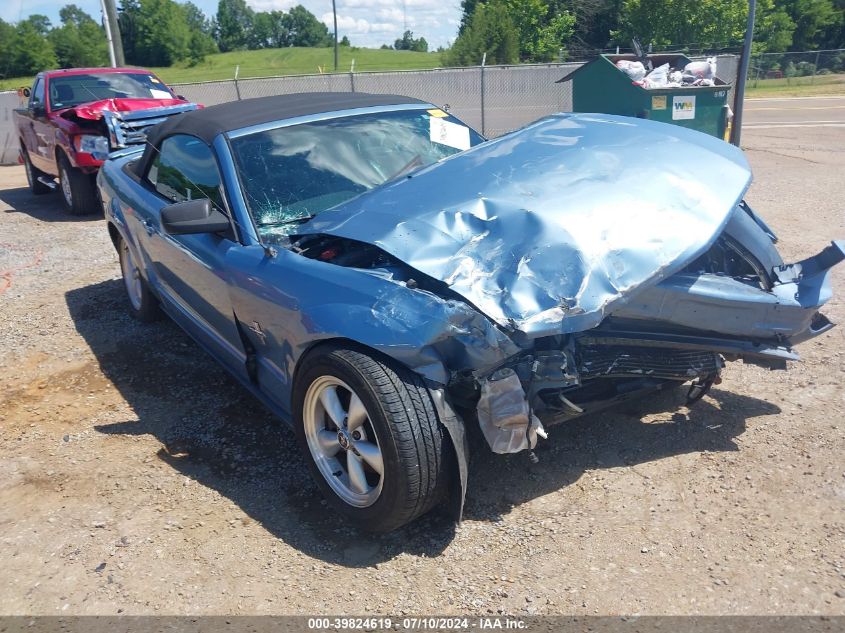 2007 Ford Mustang V6 Deluxe/V6 Premium VIN: 1ZVFT84N675272553 Lot: 39824619