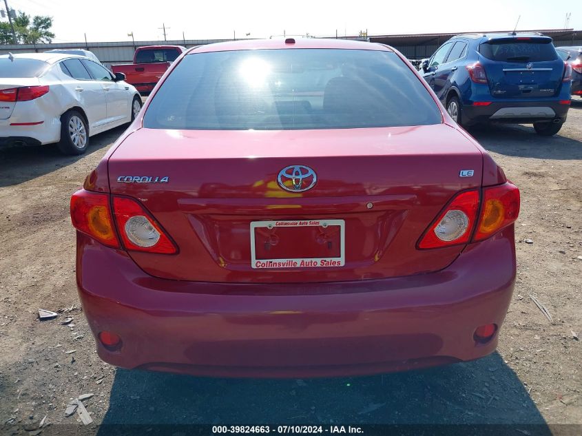2009 Toyota Corolla Le VIN: JTDBL40E299055187 Lot: 39824663