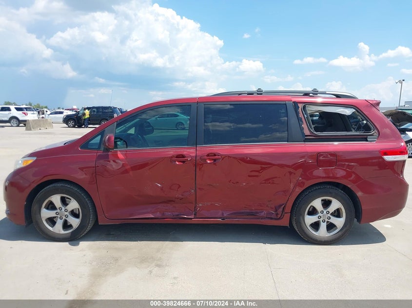 2014 Toyota Sienna Le V6 8 Passenger VIN: 5TDKK3DC5ES444231 Lot: 39824666