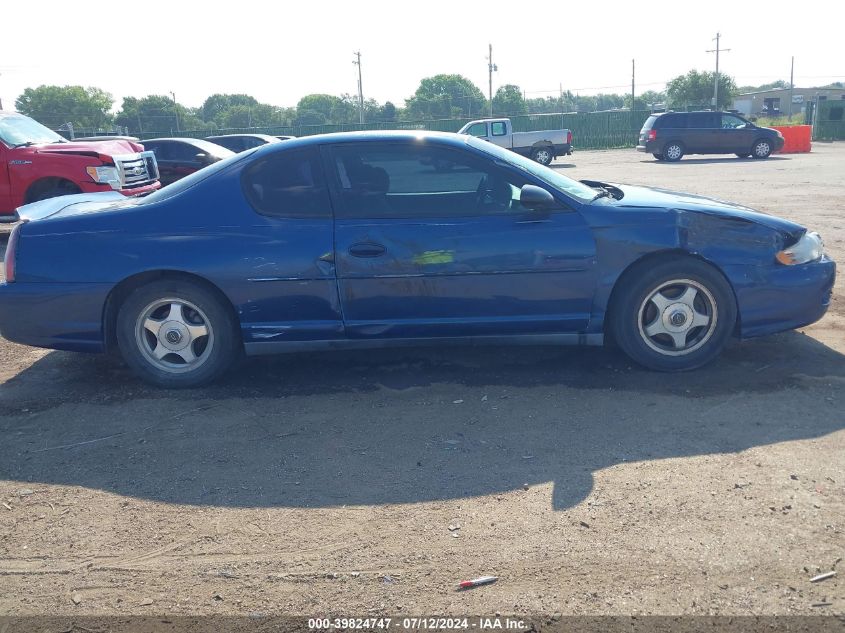 2004 Chevrolet Monte Carlo Ls VIN: 2G1WW12E449205719 Lot: 39824747