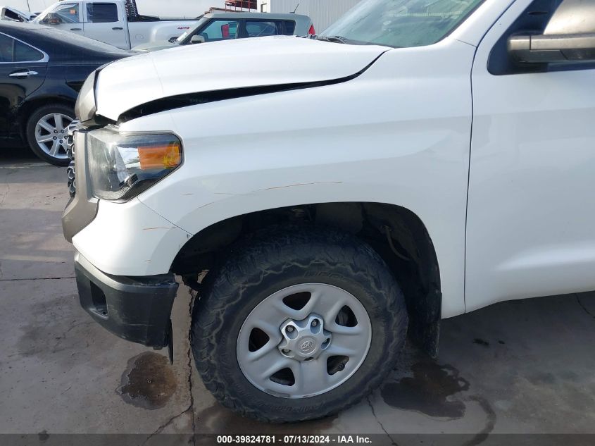 2020 Toyota Tundra Sr VIN: 5TFTY5F17LX011415 Lot: 39824781