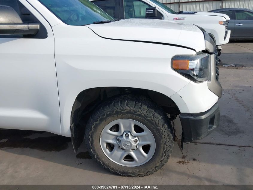 2020 Toyota Tundra Sr VIN: 5TFTY5F17LX011415 Lot: 39824781