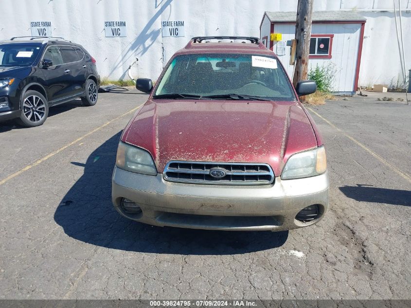 2002 Subaru Outback VIN: 4S3BH665X27653971 Lot: 39824795