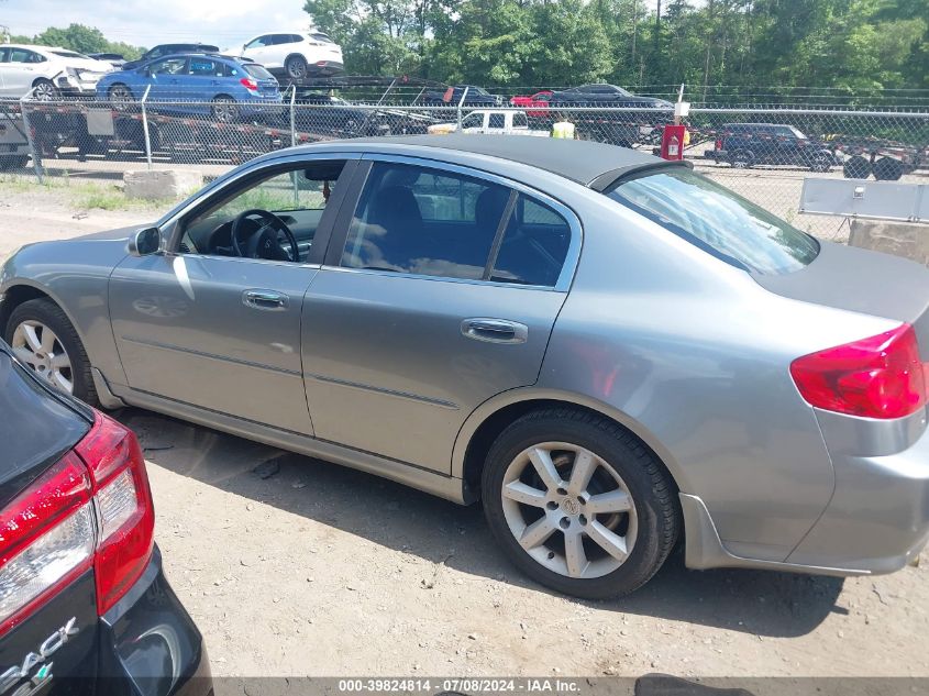 2006 Infiniti G35X VIN: JNKCV51F86M613837 Lot: 39824814