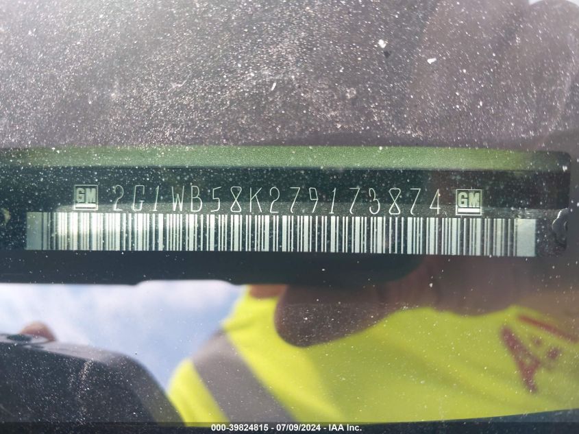2007 Chevrolet Impala Ls VIN: 2G1WB58K279173874 Lot: 39824815