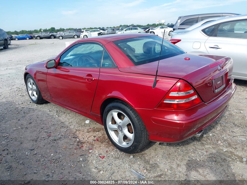 2001 Mercedes-Benz Slk 320 VIN: WDBKK65F91F197234 Lot: 39824825