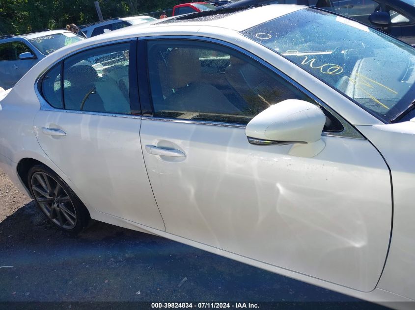 2013 Lexus Gs 350 VIN: JTHBE1BL1D5020739 Lot: 39824834