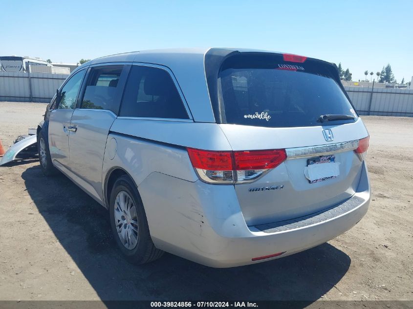 2014 Honda Odyssey Lx VIN: 5FNRL5H25EB123738 Lot: 39824856