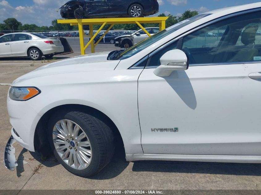 2013 Ford Fusion Hybrid Se VIN: 3FA6P0LU7DR225709 Lot: 39824880