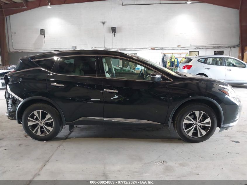 2022 Nissan Murano Sv Intelligent Awd VIN: 5N1AZ2BS5NC126893 Lot: 39824889