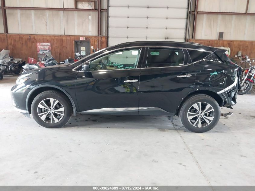 2022 Nissan Murano Sv Intelligent Awd VIN: 5N1AZ2BS5NC126893 Lot: 39824889