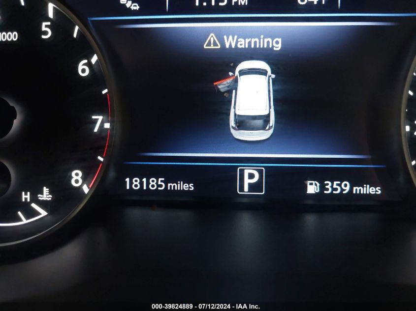 2022 Nissan Murano Sv Intelligent Awd VIN: 5N1AZ2BS5NC126893 Lot: 39824889