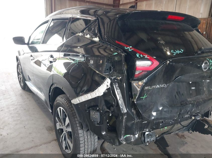 2022 Nissan Murano Sv Intelligent Awd VIN: 5N1AZ2BS5NC126893 Lot: 39824889