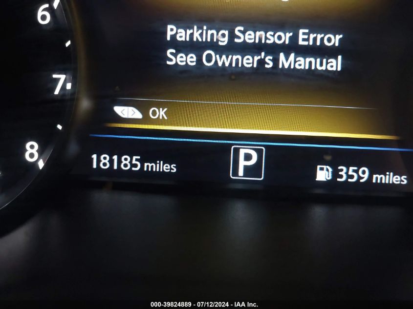 2022 Nissan Murano Sv Intelligent Awd VIN: 5N1AZ2BS5NC126893 Lot: 39824889