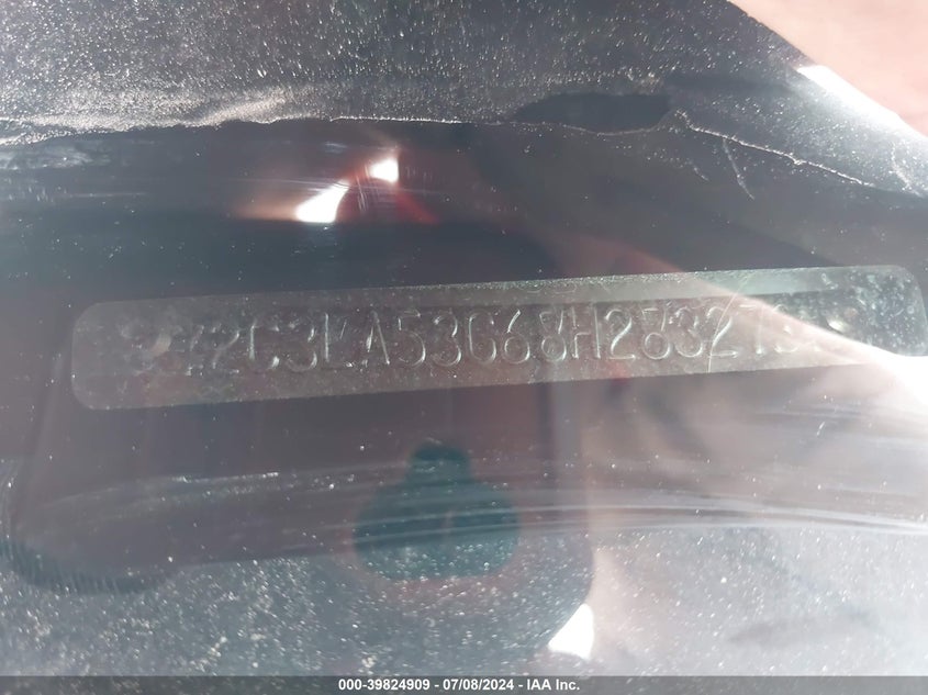 2008 Chrysler 300 Touring VIN: 2C3LA53G68H283273 Lot: 39824909