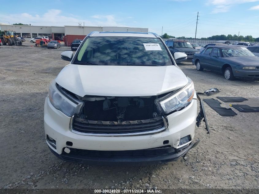 2014 Toyota Highlander Limited Platinum V6 VIN: 5TDYKRFH1ES005503 Lot: 39824928