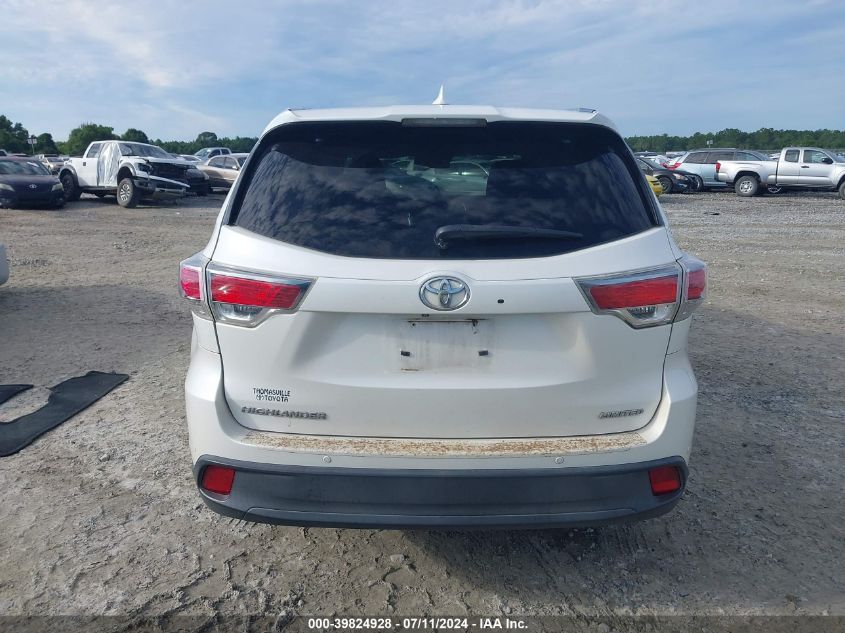 2014 Toyota Highlander Limited Platinum V6 VIN: 5TDYKRFH1ES005503 Lot: 39824928