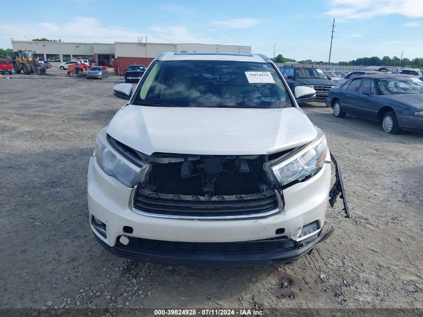 2014 Toyota Highlander Limited Platinum V6 VIN: 5TDYKRFH1ES005503 Lot: 39824928