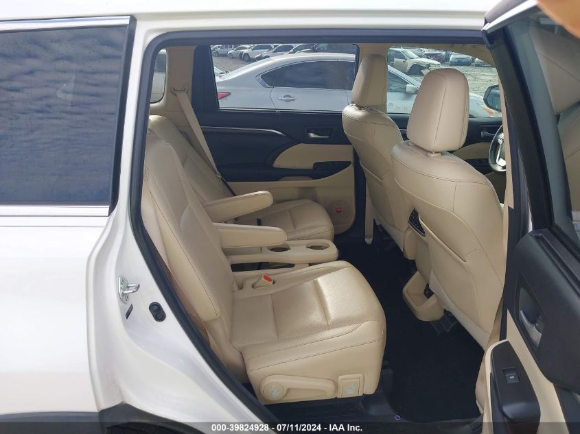 2014 Toyota Highlander Limited Platinum V6 VIN: 5TDYKRFH1ES005503 Lot: 39824928