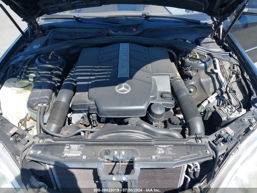 2001 Mercedes-Benz S 500 VIN: WDBNG75J81A192225 Lot: 39825019