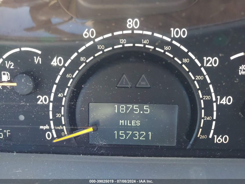 2001 Mercedes-Benz S 500 VIN: WDBNG75J81A192225 Lot: 39825019