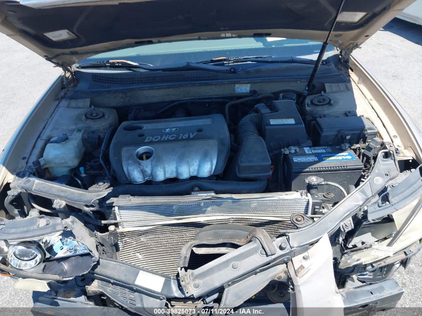 2006 Hyundai Sonata Gl VIN: KMHET46C56A076852 Lot: 39825073