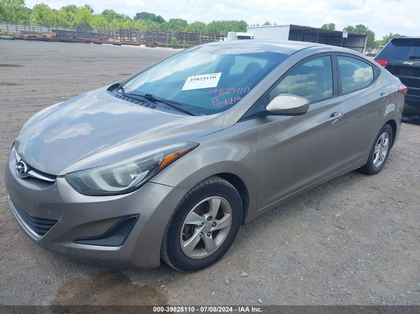 2014 Hyundai Elantra Se VIN: 5NPDH4AE7EH530617 Lot: 39825110