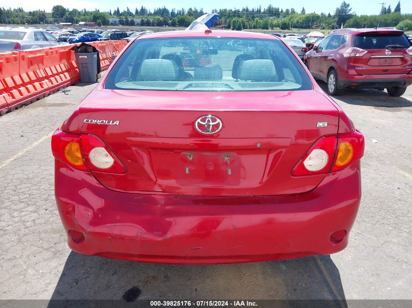 2010 Toyota Corolla Le VIN: 1NXBU4EE3AZ186132 Lot: 39825176