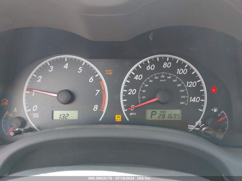 2010 Toyota Corolla Le VIN: 1NXBU4EE3AZ186132 Lot: 39825176