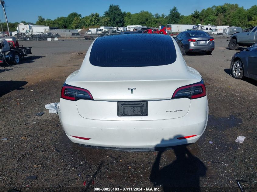 2019 Tesla Model 3 Long Range/Performance VIN: 5YJ3E1EB6KF211450 Lot: 39825183