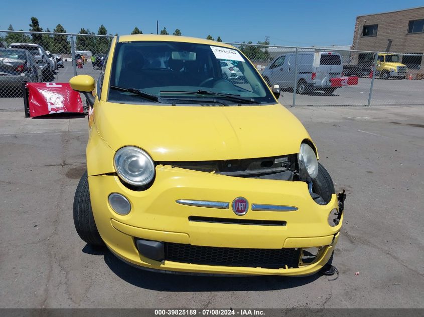 2013 Fiat 500 Pop VIN: 3C3CFFAR2DT747267 Lot: 39825189