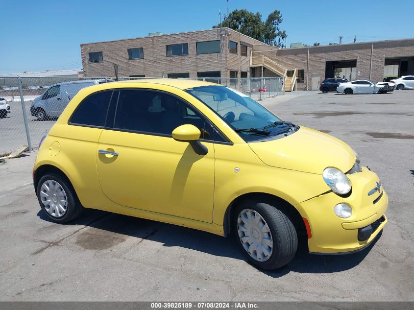 2013 Fiat 500 Pop VIN: 3C3CFFAR2DT747267 Lot: 39825189