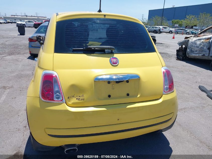 2013 Fiat 500 Pop VIN: 3C3CFFAR2DT747267 Lot: 39825189