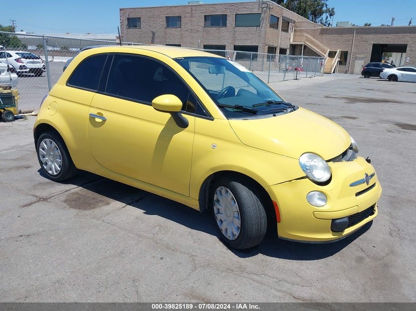 2013 Fiat 500 Pop VIN: 3C3CFFAR2DT747267 Lot: 39825189