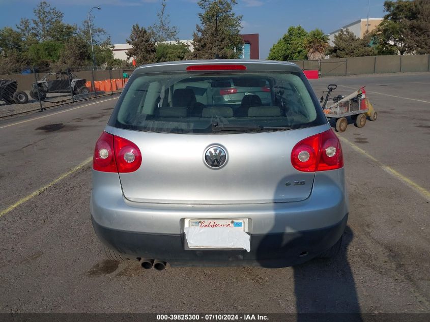 2008 Volkswagen Rabbit S VIN: WVWAB71K98W096968 Lot: 39825300