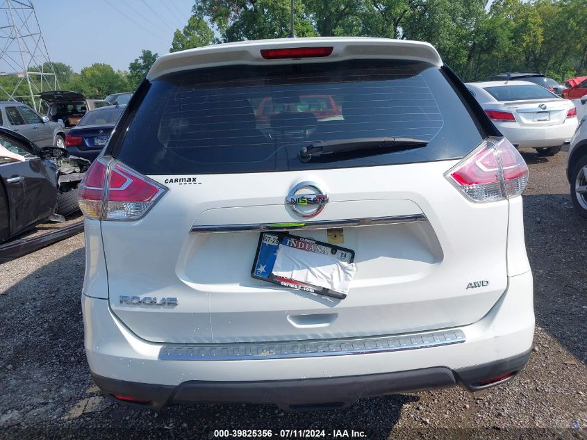 2016 Nissan Rogue S VIN: KNMAT2MVXGP723949 Lot: 39825356