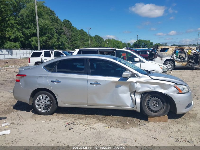 2015 Nissan Sentra S VIN: 3N1AB7AP8FY249408 Lot: 39825411