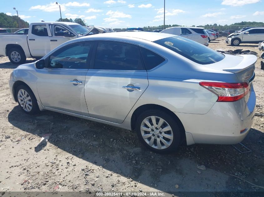 2015 Nissan Sentra S VIN: 3N1AB7AP8FY249408 Lot: 39825411